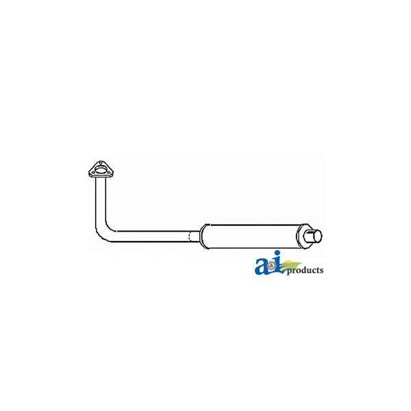 MUFFLER 52.25" x17" x1.75"